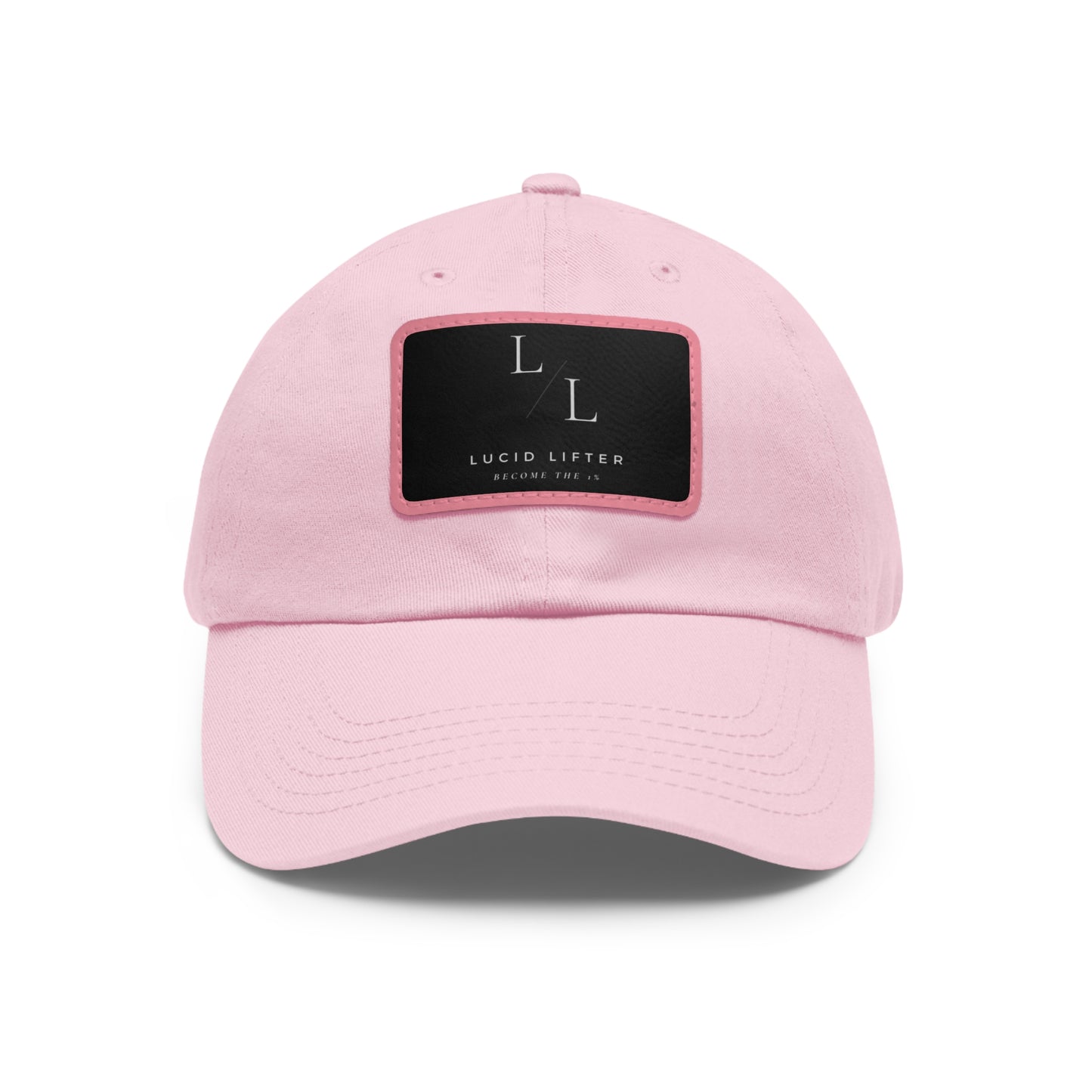 Dad Hat with Leather Patch (Rectangle)