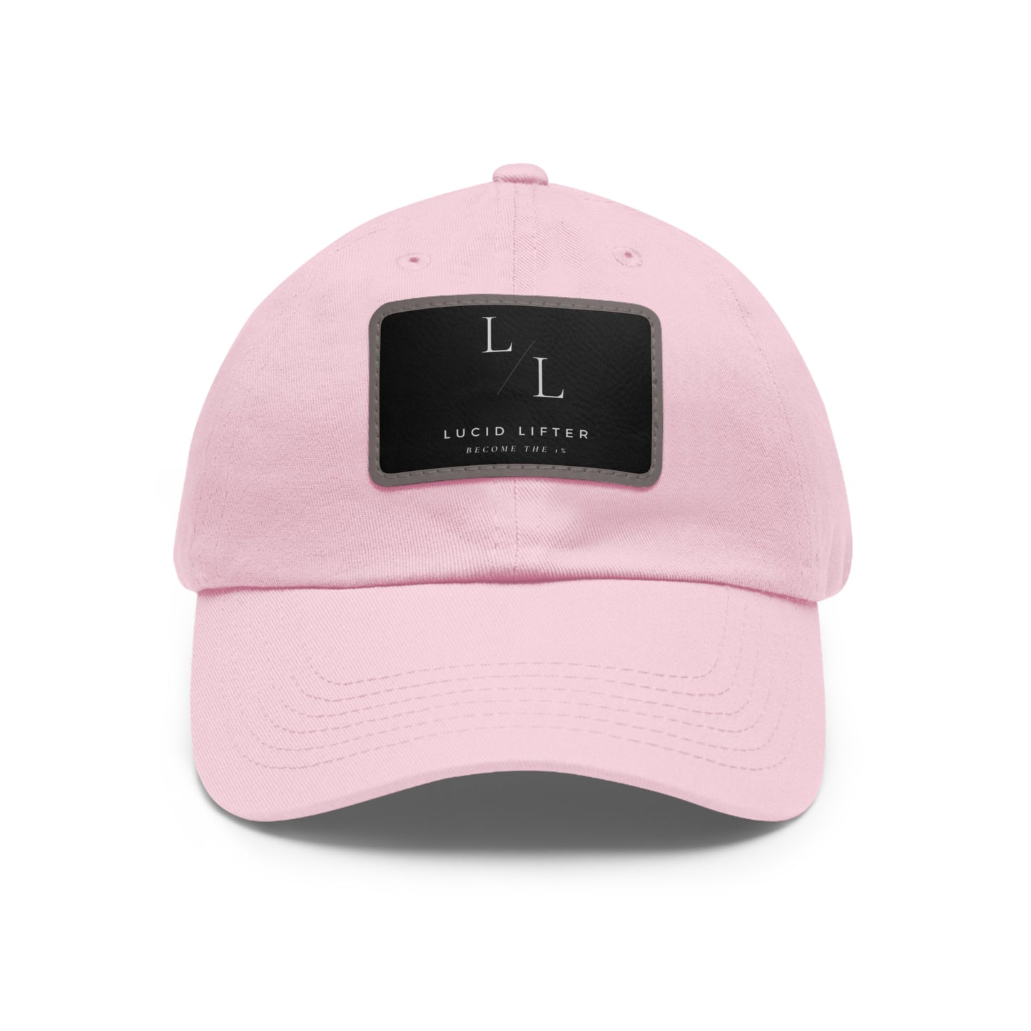 Dad Hat with Leather Patch (Rectangle)