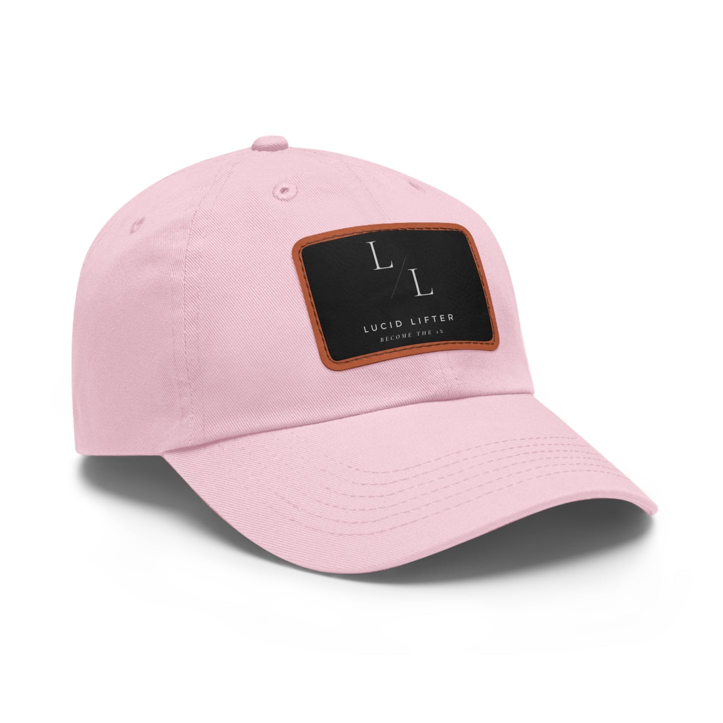 Dad Hat with Leather Patch (Rectangle)